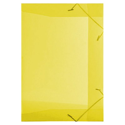 PASTA COM ELASTICO TRANSPARENTE OFICIO AMARELA - ACP