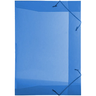 PASTA COM ELASTICO TRANSPARENTE OFICIO AZUL - ACP