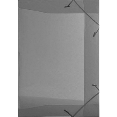 PASTA COM ELASTICO TRANSPARENTE OFICIO FUME - ACP