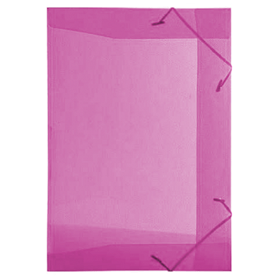 PASTA COM ELASTICO TRANSPARENTE OFICIO ROSA - ACP