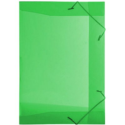 PASTA COM ELASTICO TRANSPARENTE OFICIO VERDE - ACP