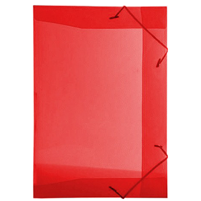 PASTA COM ELASTICO TRANSPARENTE OFICIO VERMELHO - ACP
