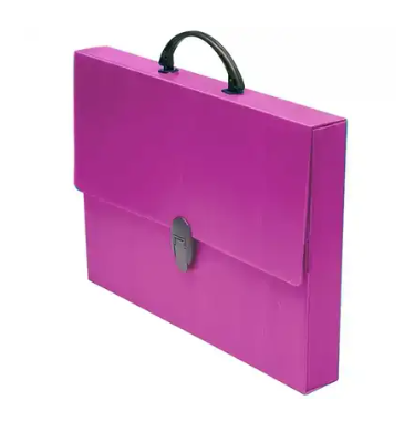 PASTA MALETA ROSA COM ALÇA NOVAONDA - POLIBRAS