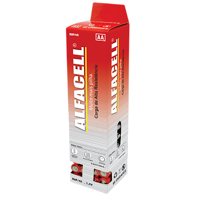 PILHA COMUM ALFACELL AA C/ 4 UNIDADES - ALFACELL