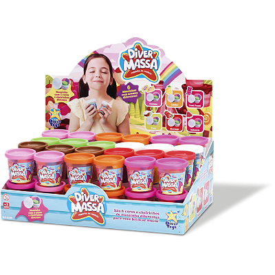 POTE DIVER MASSA TRICOLOR COM CHEIRO 50G - DIVER TOYS