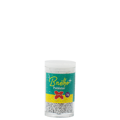 POTINHO GLITTER PRATA - MAKE+