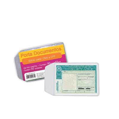 PROTETOR PARA CNH/CPF 65MMX90MM - ROMITEC