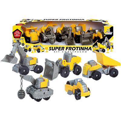 SUPER FROTINHA KIT CONSTRUCAO 5 PECAS 37CM - DIVPLAST