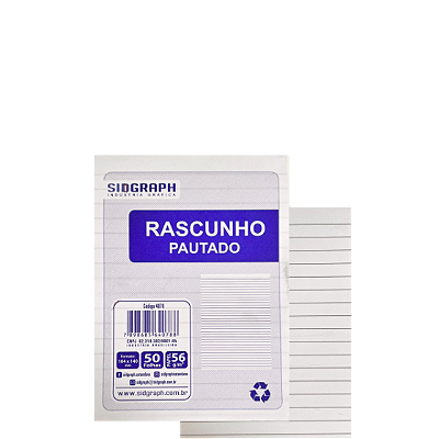 TALAO PAUTADO 50 FOLHAS - SIDGRAPH