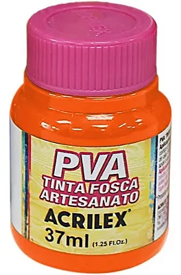TINTA PVA FOSCA LARANJA 37ML - ACRILEX