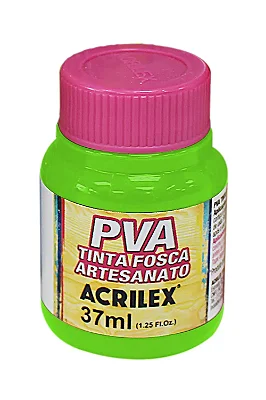TINTA PVA FOSCA VERDE FOLHA 37ML - ACRILEX