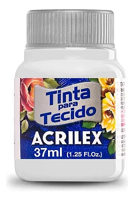 TINTA TECIDO FOSCA BRANCO 37ML - ACRILEX