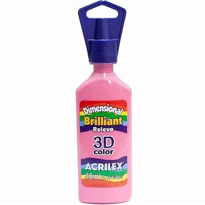 TINTA DIMENSIONAL BRILLIANT ROSA CHA - ACRILEX
