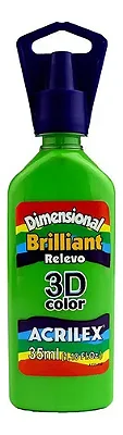 TINTA DIMENSIONAL BRILLIANT VERDE ABACATE - ACRILEX