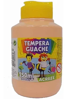 TINTA GUACHE AMARELO PESSEGO 250ML - ACRILEX
