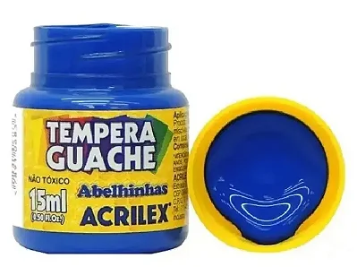 TINTA GUACHE AZUL TURQUESA 15ML - ACRILEX