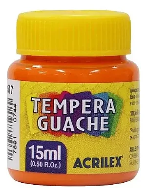 TINTA GUACHE LARANJA 15ML - ACRILEX