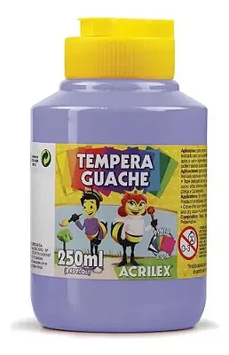 TINTA GUACHE LILAS 250ML - ACRILEX