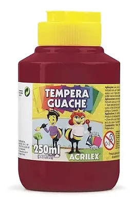 TINTA GUACHE VINHO 250ML - ACRILEX