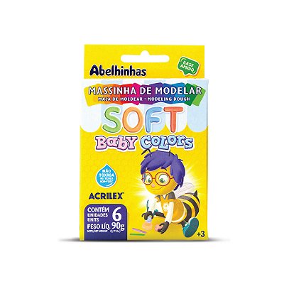 MASSINHA DE MODELAR SOFT BABY COLORS 90G - ACRILEX