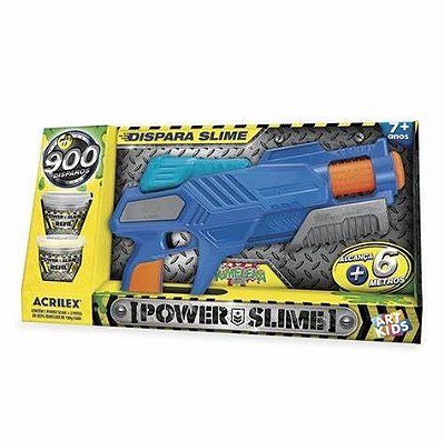 PISTOLA POWER SLIME AZUL - ART KIDS