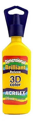TINTA DIMENSIONAL BRILLIANT AMARELO OURO - ACRILEX