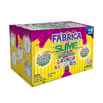 FABRICA DE SLIME KIMELEKA CRUNCH ARCO IRIS - ART KIDS