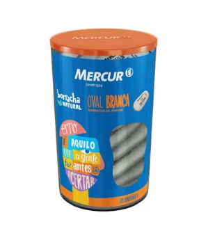 BORRACHA BRANCA OVAL - MERCUR