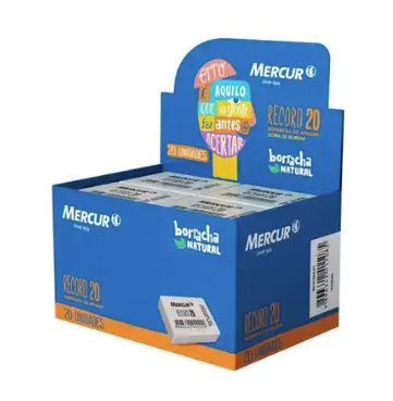BORRACHA RECORD 20 BRANCA - MERCUR