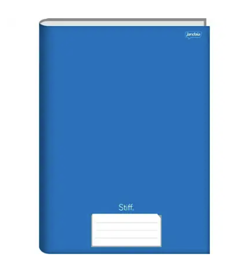 CADERNO BROCHURA CAPA DURA 1/4 COM 96 FOLHAS AZUL STIFF - JANDAIA