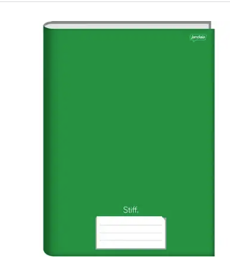 CADERNO BROCHURA CAPA DURA 1/4 COM 96 FOLHAS VERDE STIFF - JANDAIA