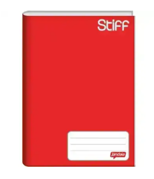 CADERNO BROCHURA CAPA DURA 1/4 COM 96 FOLHAS VERMELHO STIFF - JANDAIA