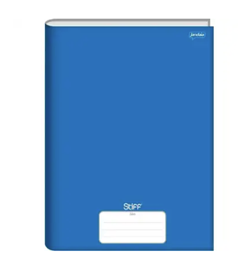 CADERNO BROCHURAO CAPA DURA COM 80 FOLHAS AZUL SLIM STIFF - JANDAIA