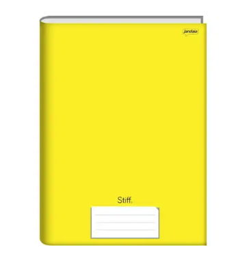 CADERNO BROCHURAO CAPA DURA COM 96 FOLHAS AMARELO STIFF - JANDAIA