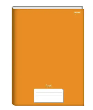 CADERNO BROCHURAO CAPA DURA COM 96 FOLHAS LARANJA STIFF - JANDAIA