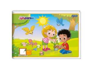 CADERNO DE DESENHO BROCHURA CAPA DURA 1/4 COM 40 FOLHAS - JANDAINHA