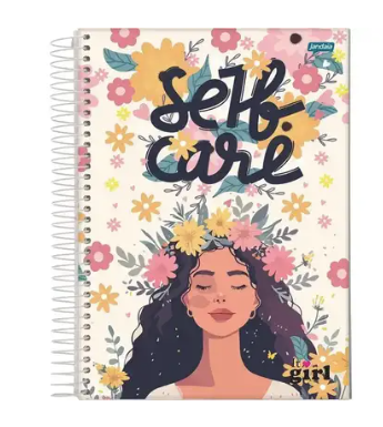 CADERNO ESPIRAL CAPA DURA 1/4 COM 96 FOLHAS IT GIRL - JANDAIA