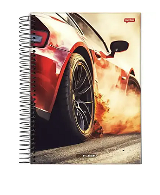 CADERNO ESPIRAL CAPA DURA 12 MATERIA COM 240 FOLHAS ON FLEEK - JANDAIA
