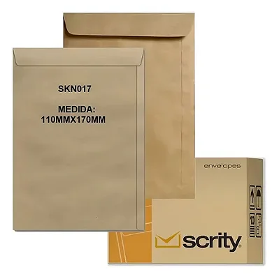 ENVELOPE KRAFT (11,0X17,0CM) 80G - SCRITY