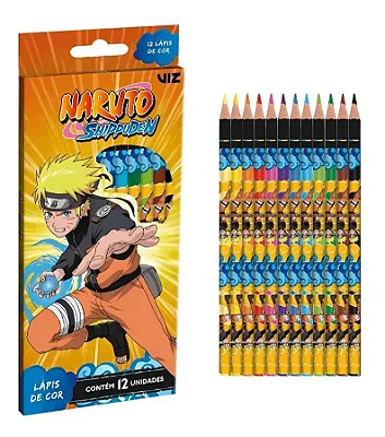 LAPIS DE COR NARUTO SUMMIT COM 12 CORES - VIZ
