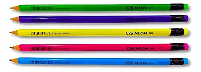 LAPIS DE ESCREVER SEXTAVADO NEON C/ BORRACHA - CIS