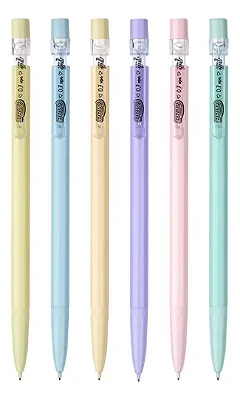 LAPISEIRA PLASTICA CLIP TRANSPARENTE PASTEL 0.7MM - BRW