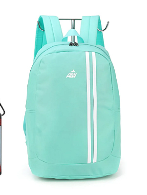 MOCHILA DE COSTA ADV VERDE CLARO LISTRA VERTICAL - LUXCEL