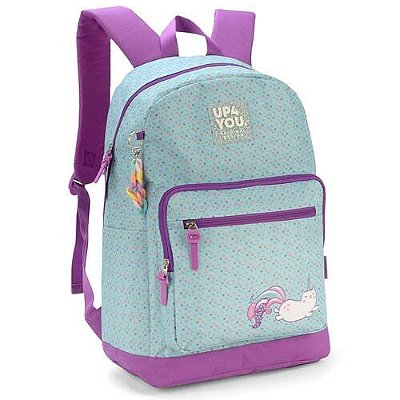 MOCHILA DE COSTA UP4YOU UNICORNIO VERDE - LUXCEL