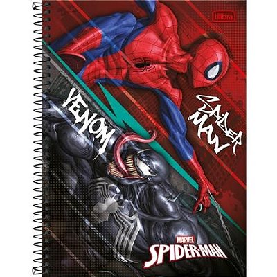 CADERNO ESPIRAL CAPA DURA 1 MATERIA COM 80 FOLHAS SPIDER MAN - TILIBRA