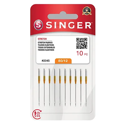 AGULHA DE MAQUINA (PONTA BOLA) 80/12 () #2045 - SINGER