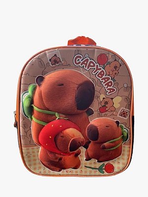 MOCHILA DE COSTAS INF. PRÉ ESCOLAR CAPIVARA