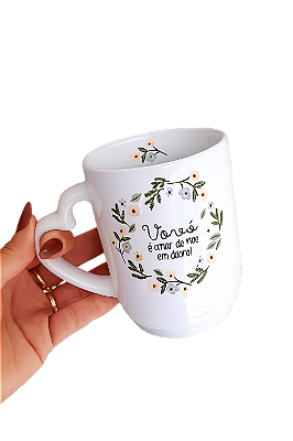 Canecas floral simples