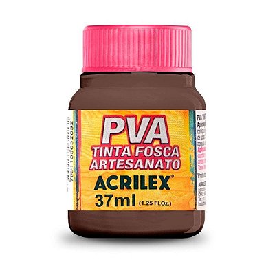 TINTA PVA FOSCA MARROM 37ML - ACRILEX