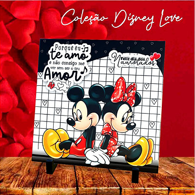 AZULEJO MICKEY PORQUE TE AMO 15X15CM PERSONALIZADO
